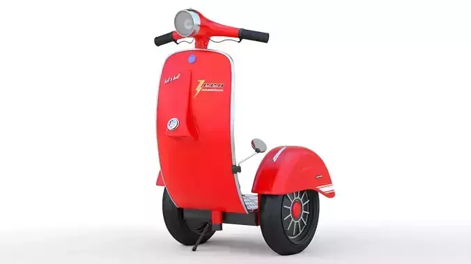   Modern Electric Retro  Vespa Segway  Red