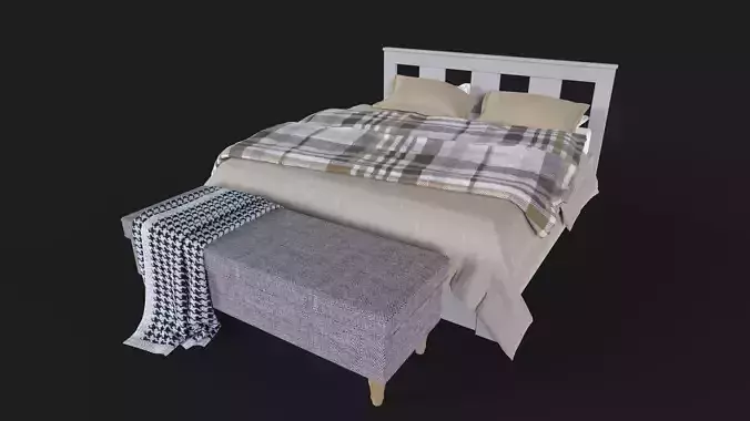 King Bed with bed end