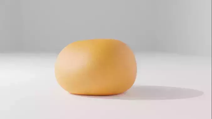 Low-Poly Detailed Orange Prop