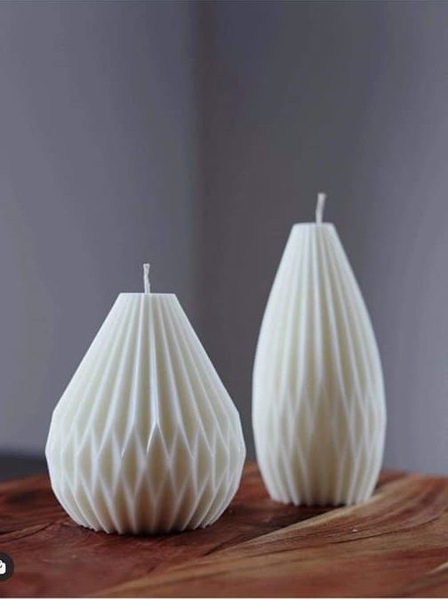 Geometric Candle for silicone mold  3D print model_6