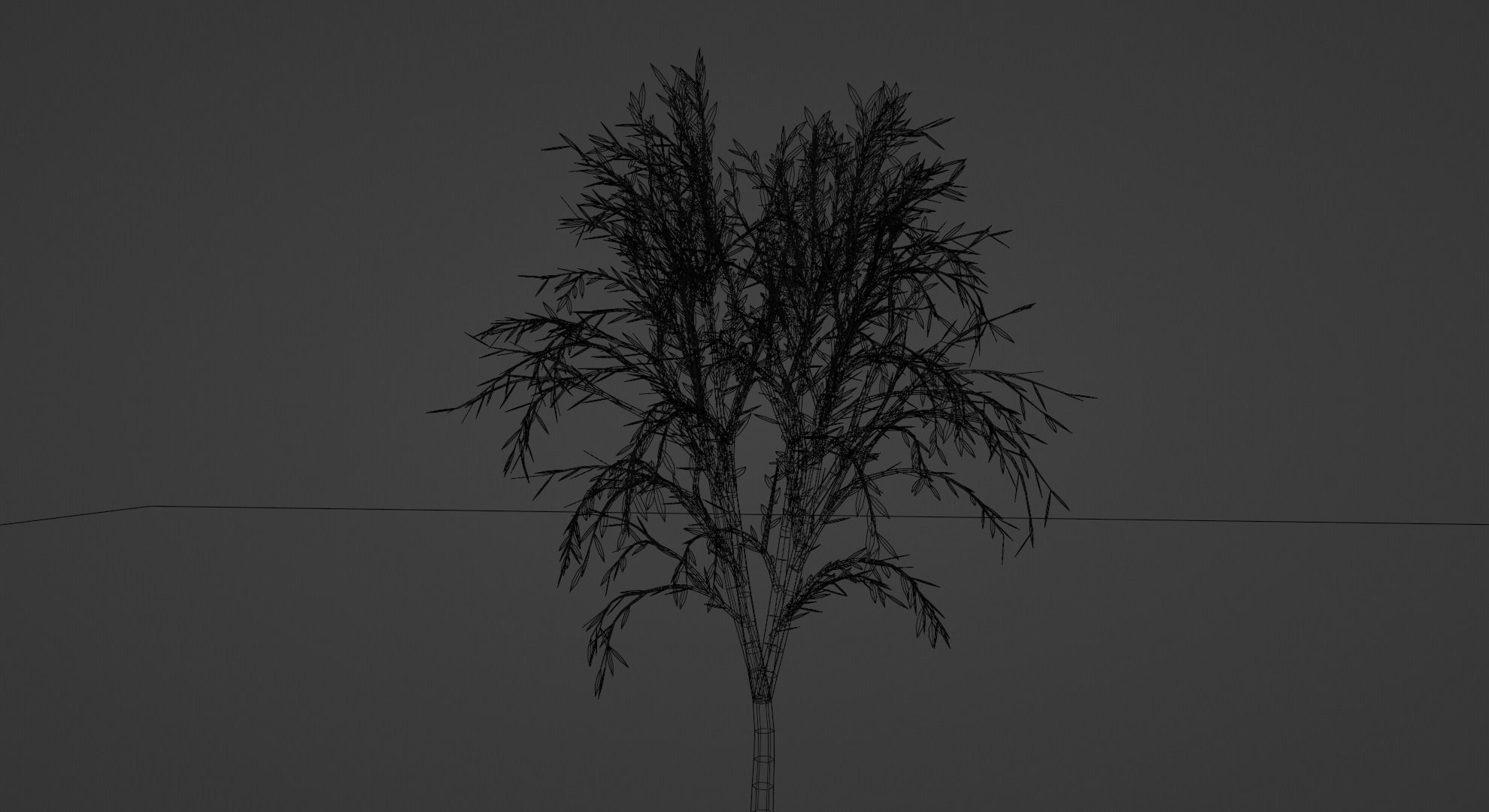 Tree 3D Model willow Free low-poly 3D model_3