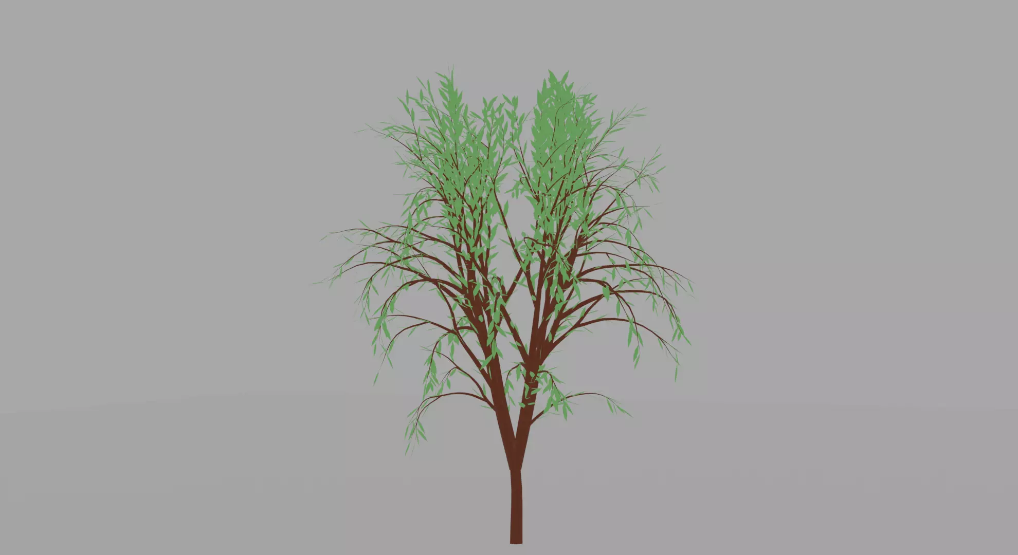 Tree 3D Model willow Free low-poly 3D model_0