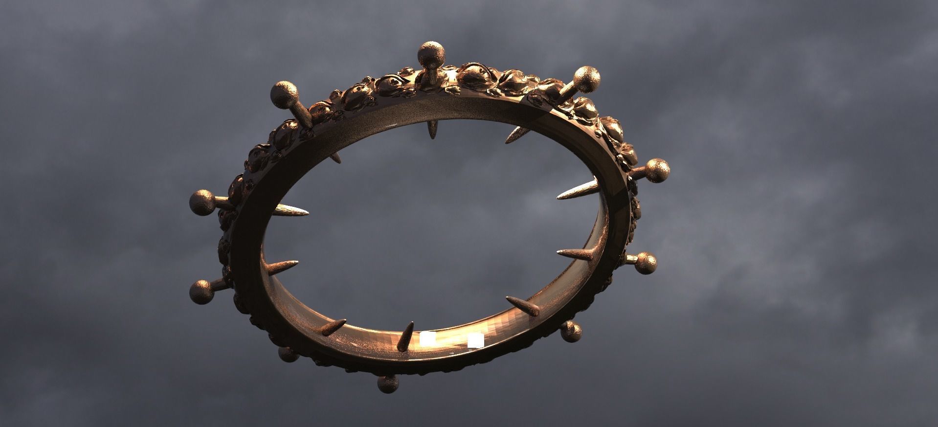 Dark Angel Wheel Spikes  3D model_1