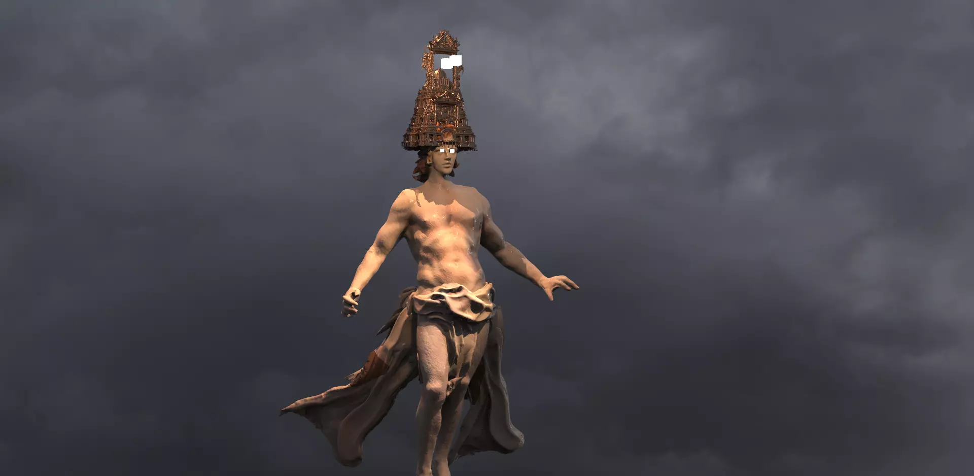 Devine Kingdom Helmet Enlightened 3D model_0