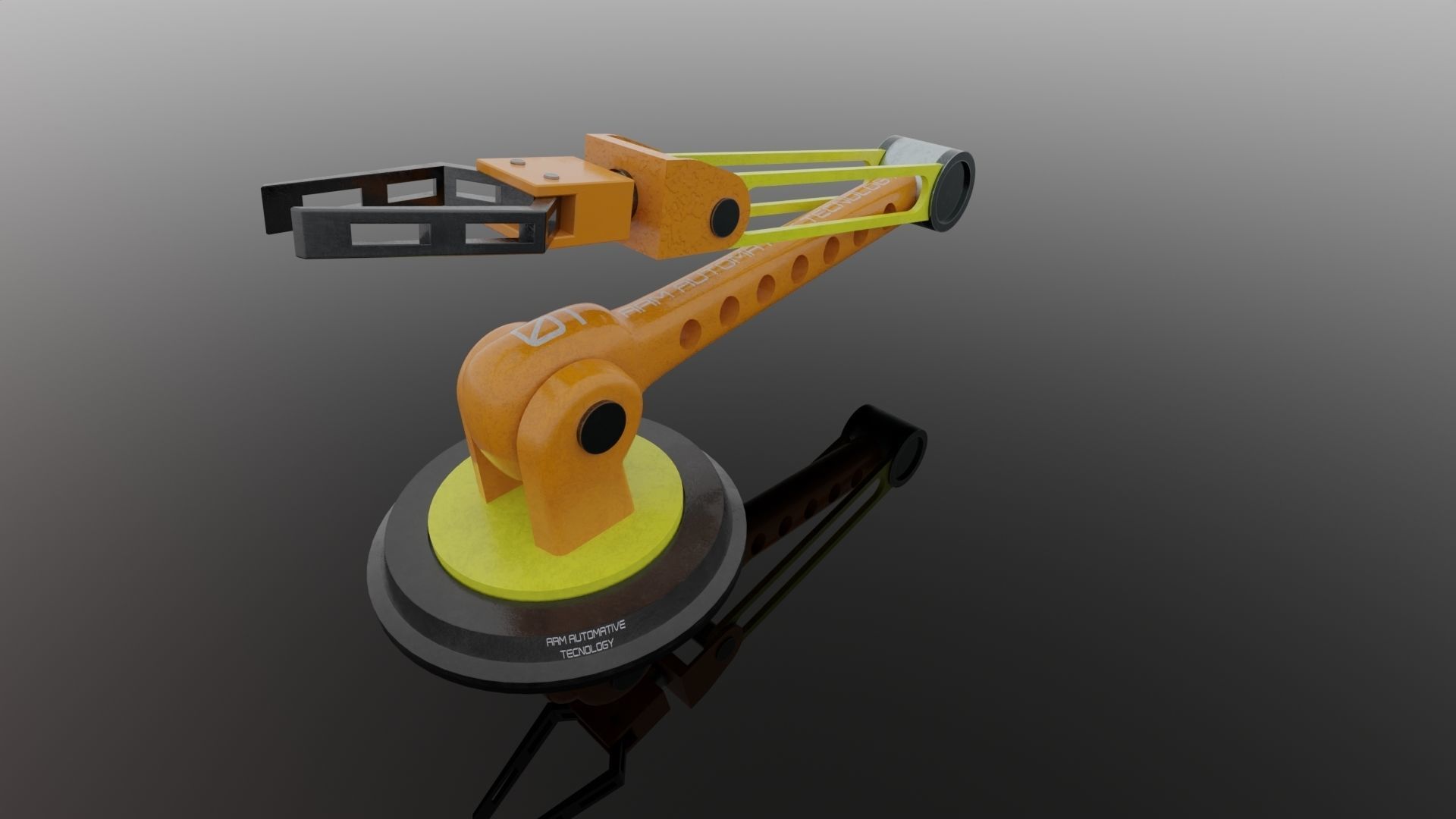 Robot ARM Low-poly 3D model_52