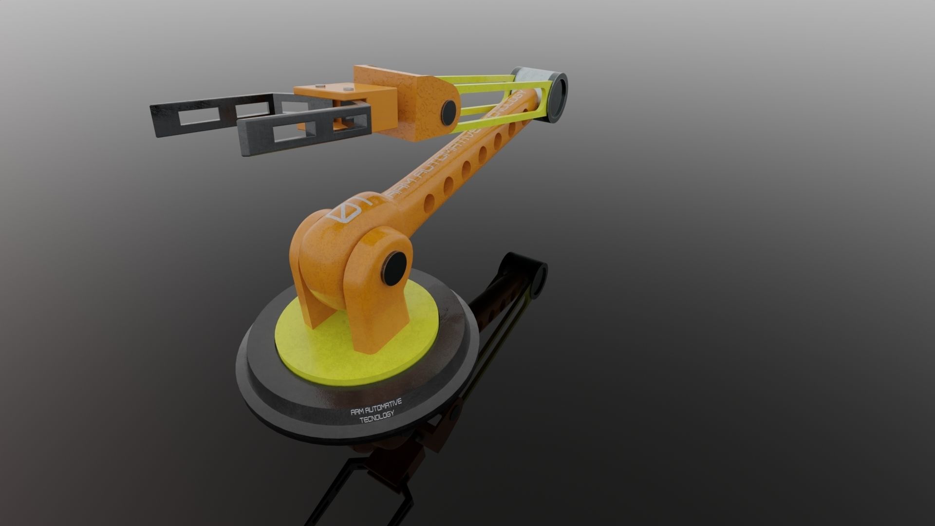 Robot ARM Low-poly 3D model_65