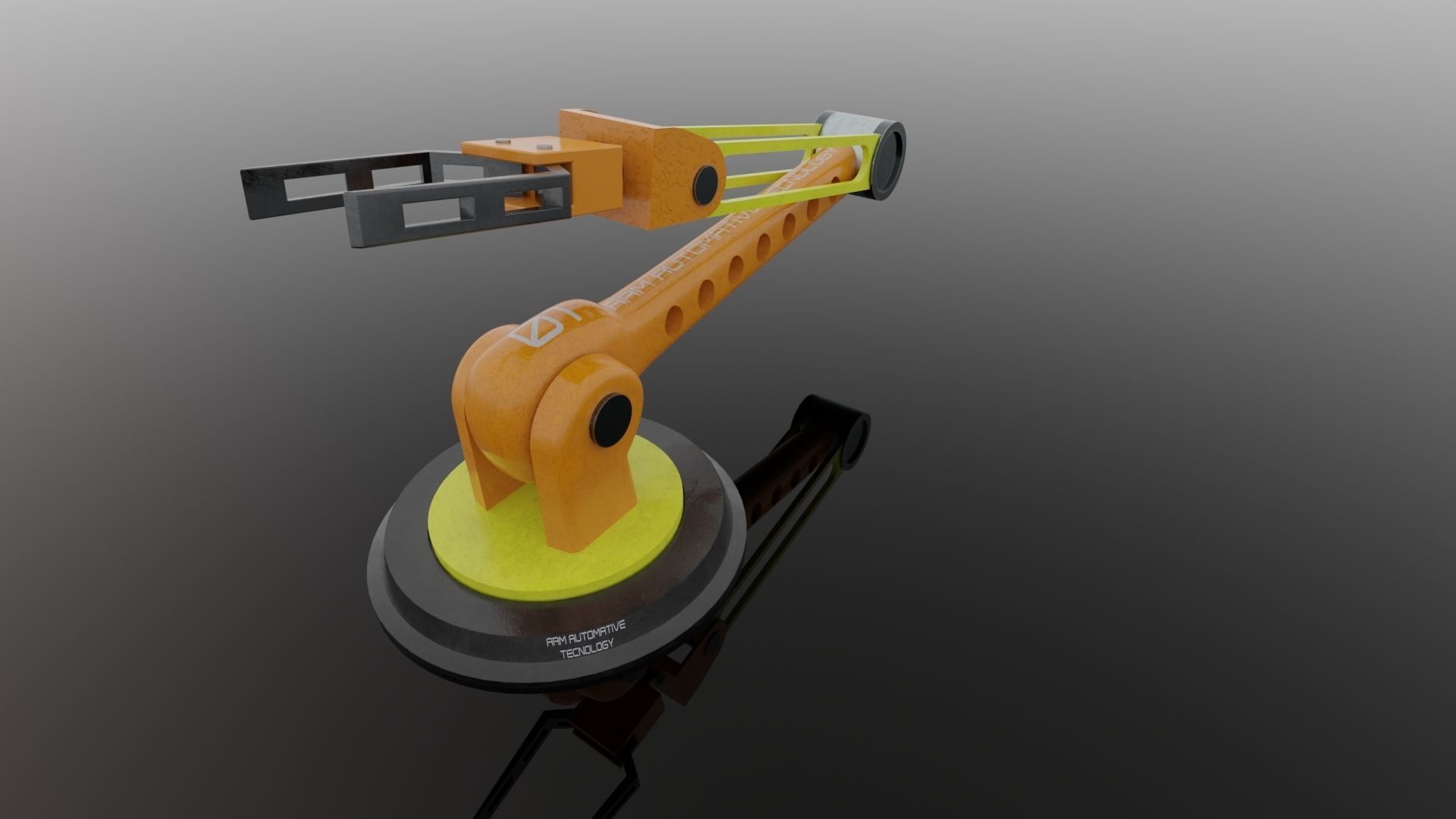Robot ARM Low-poly 3D model_62