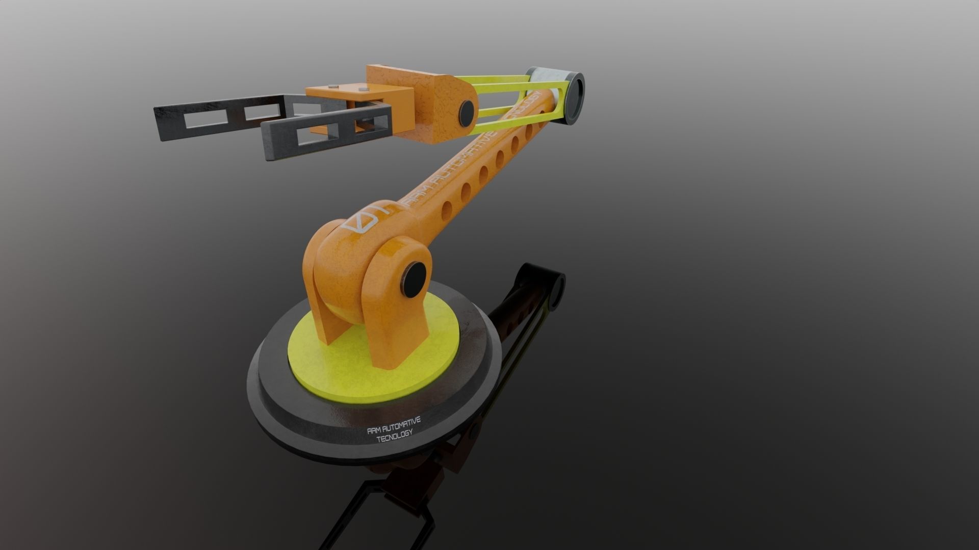 Robot ARM Low-poly 3D model_67