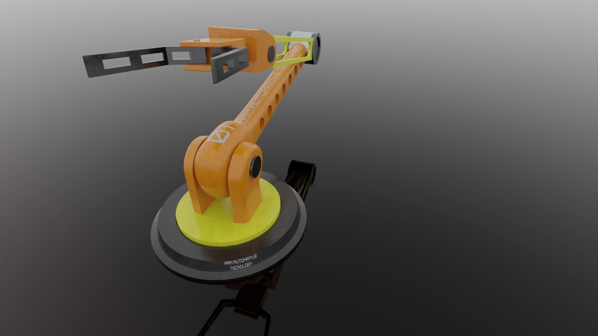 Robot ARM Low-poly 3D model_79