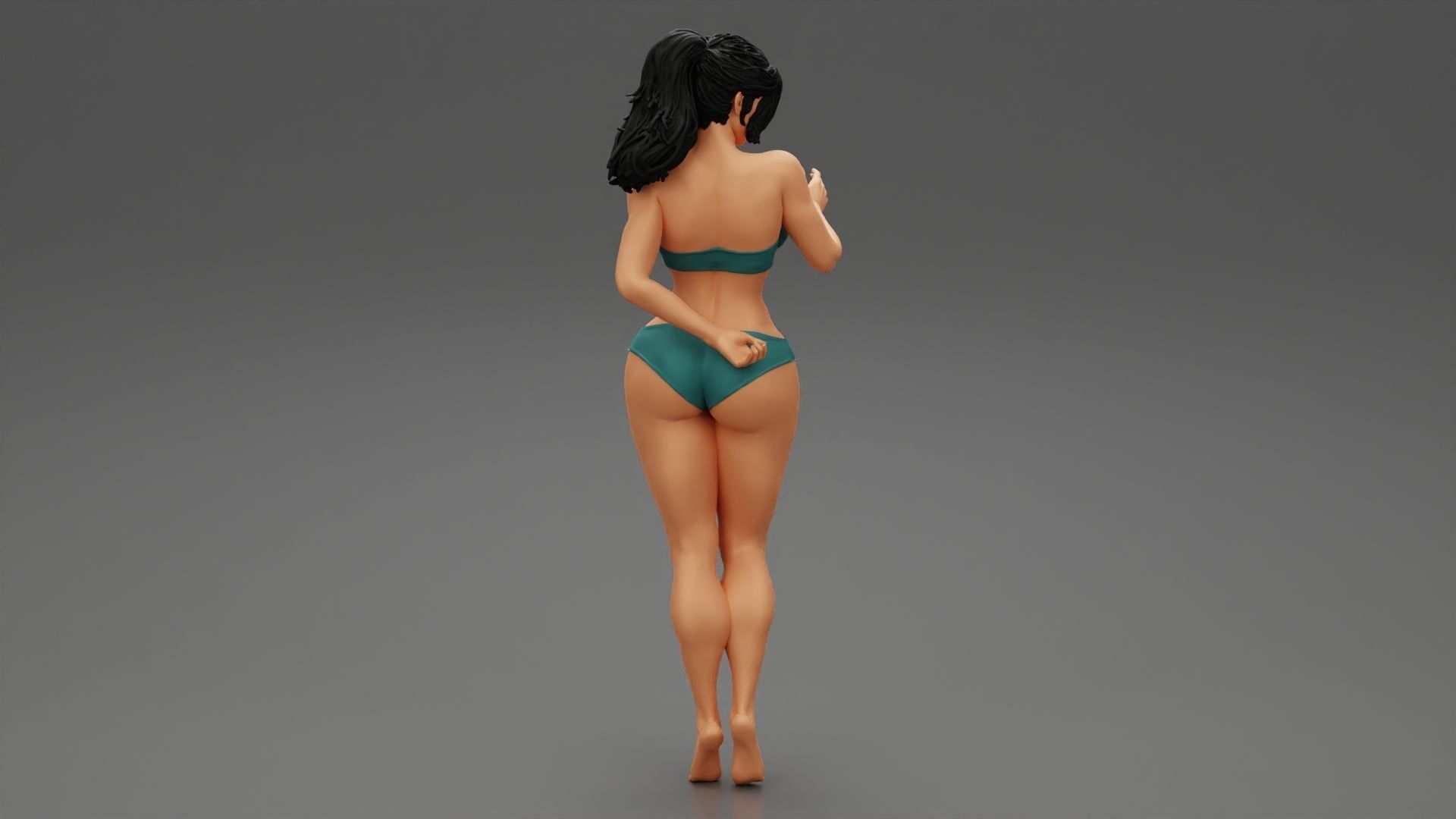 Sexy Bikini Beach Girl 3D print model_6