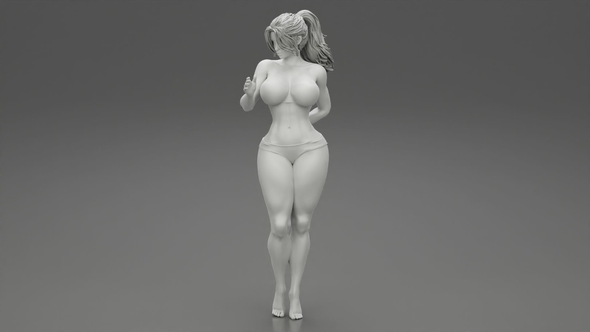 Sexy Bikini Beach Girl 3D print model_1