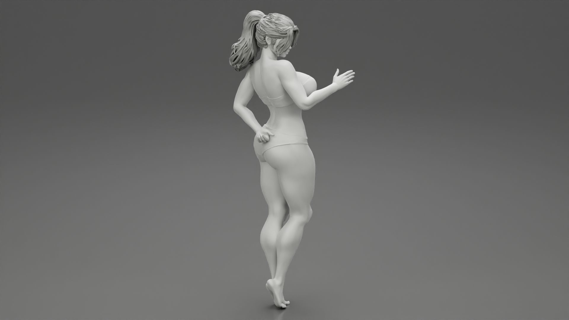 Sexy Bikini Beach Girl 3D print model_5
