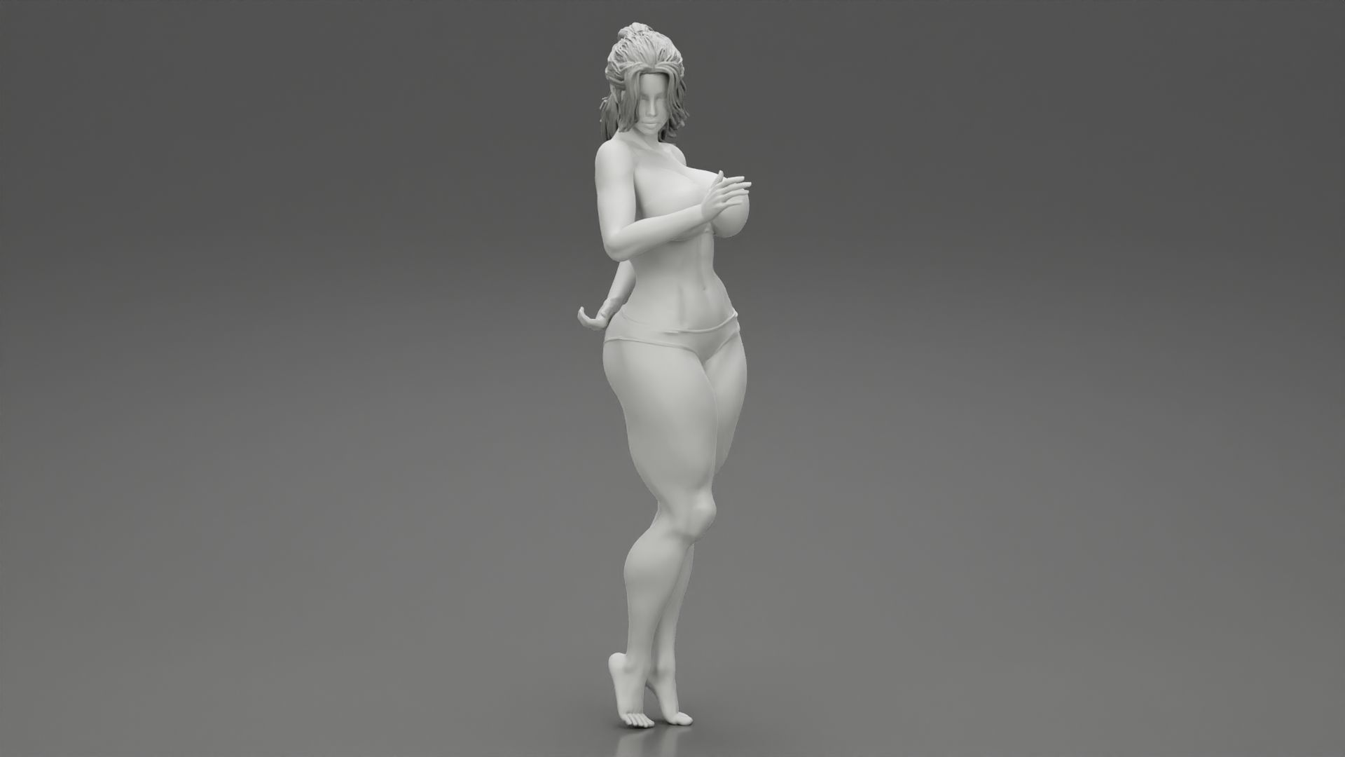 Sexy Bikini Beach Girl 3D print model_3