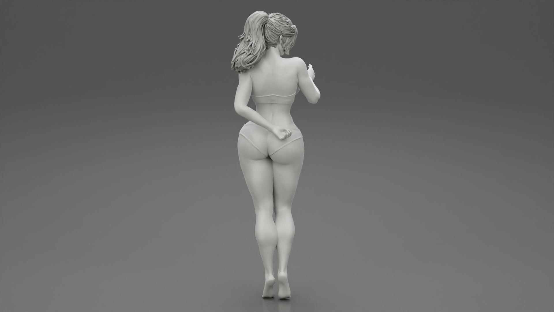 Sexy Bikini Beach Girl 3D print model_7