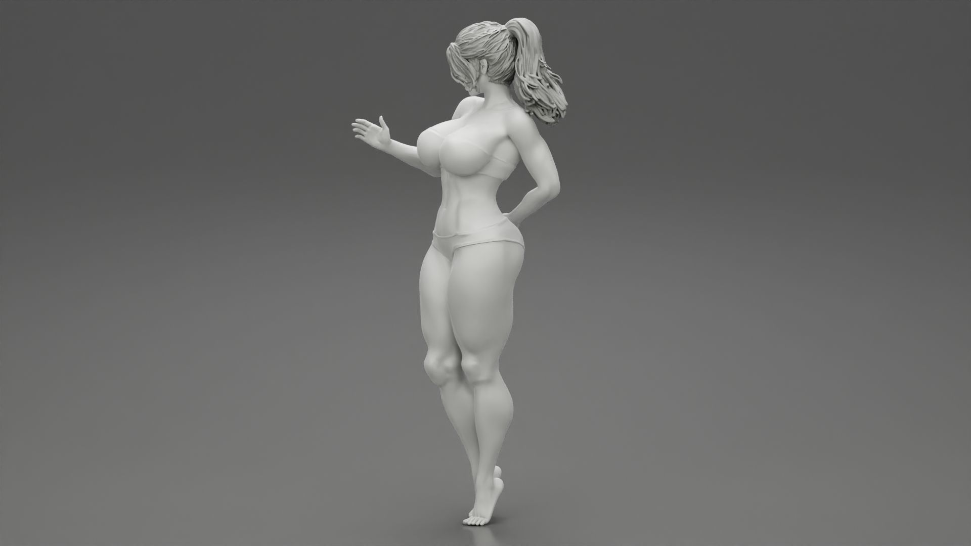 Sexy Bikini Beach Girl 3D print model_11