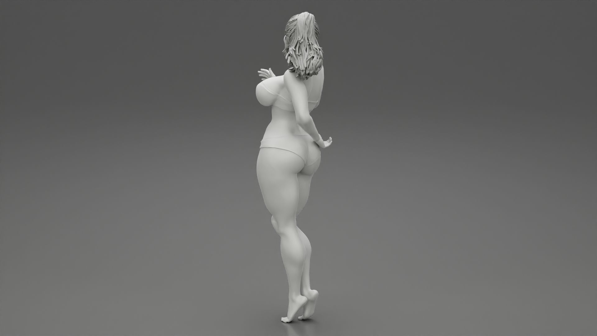 Sexy Bikini Beach Girl 3D print model_9
