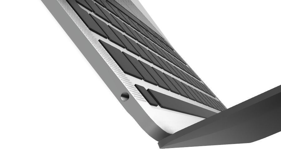 Laptop apple macbook pro with mountain view 3D model_2