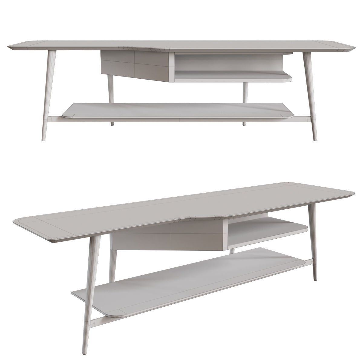 Roche Bobois Octet TV Unit 3D model_3