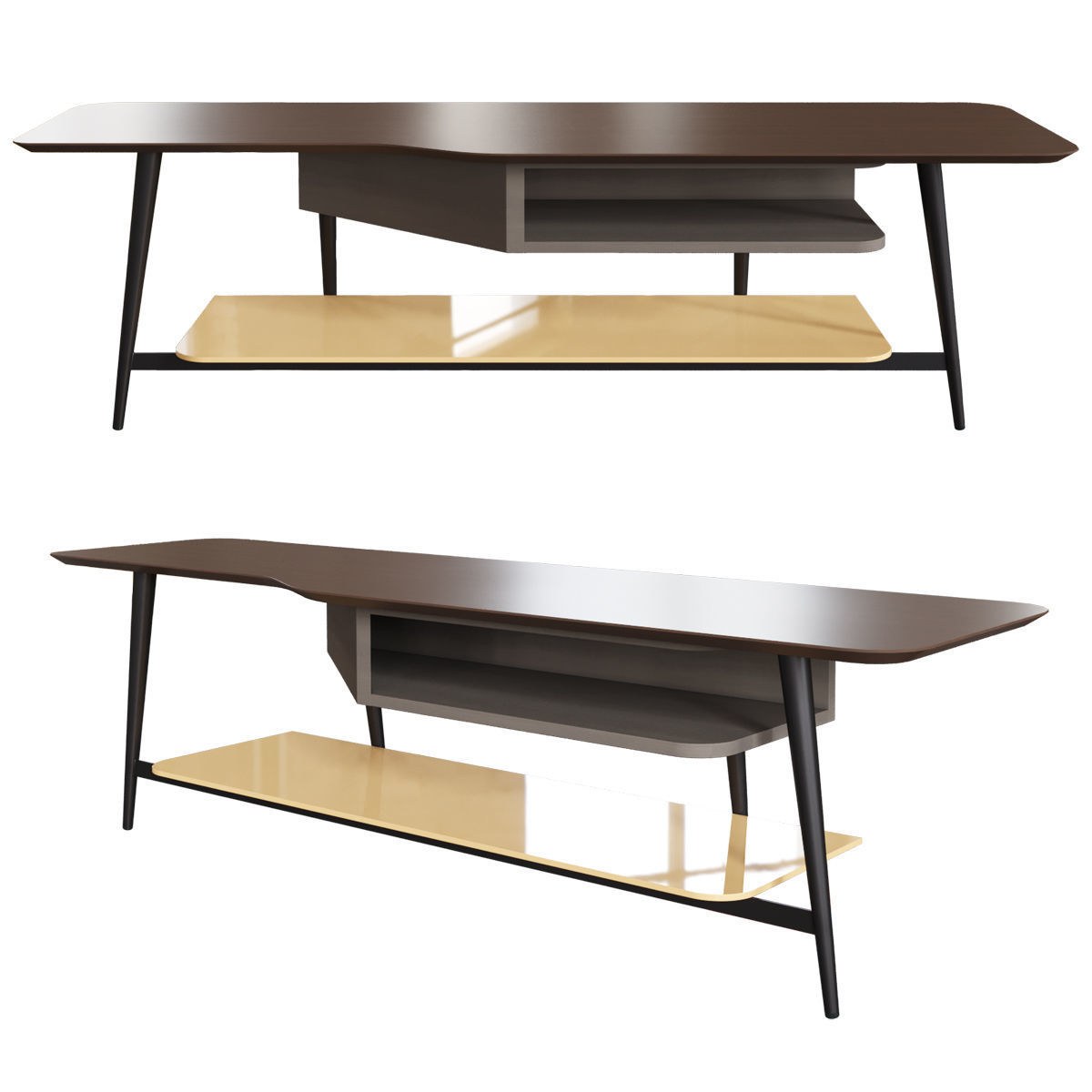 Roche Bobois Octet TV Unit 3D model_1