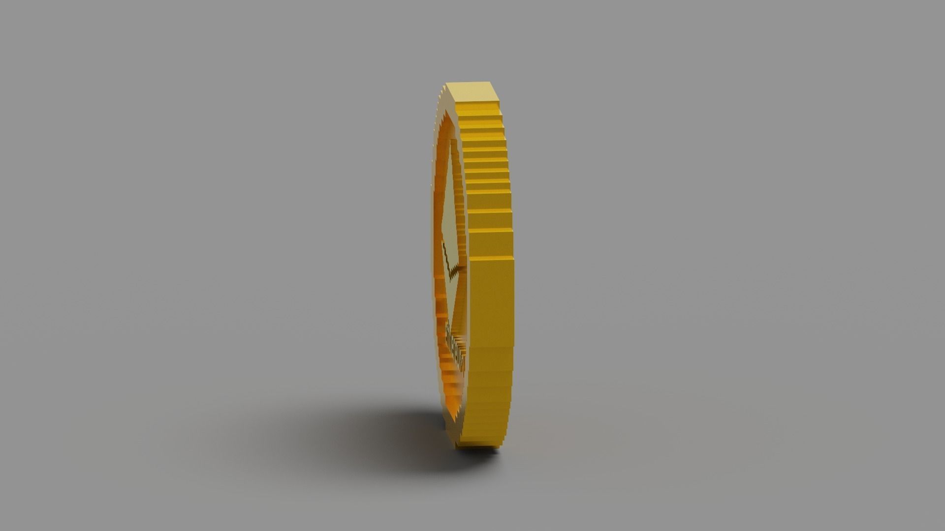 Ethereum Coin Low-poly 3D model_21