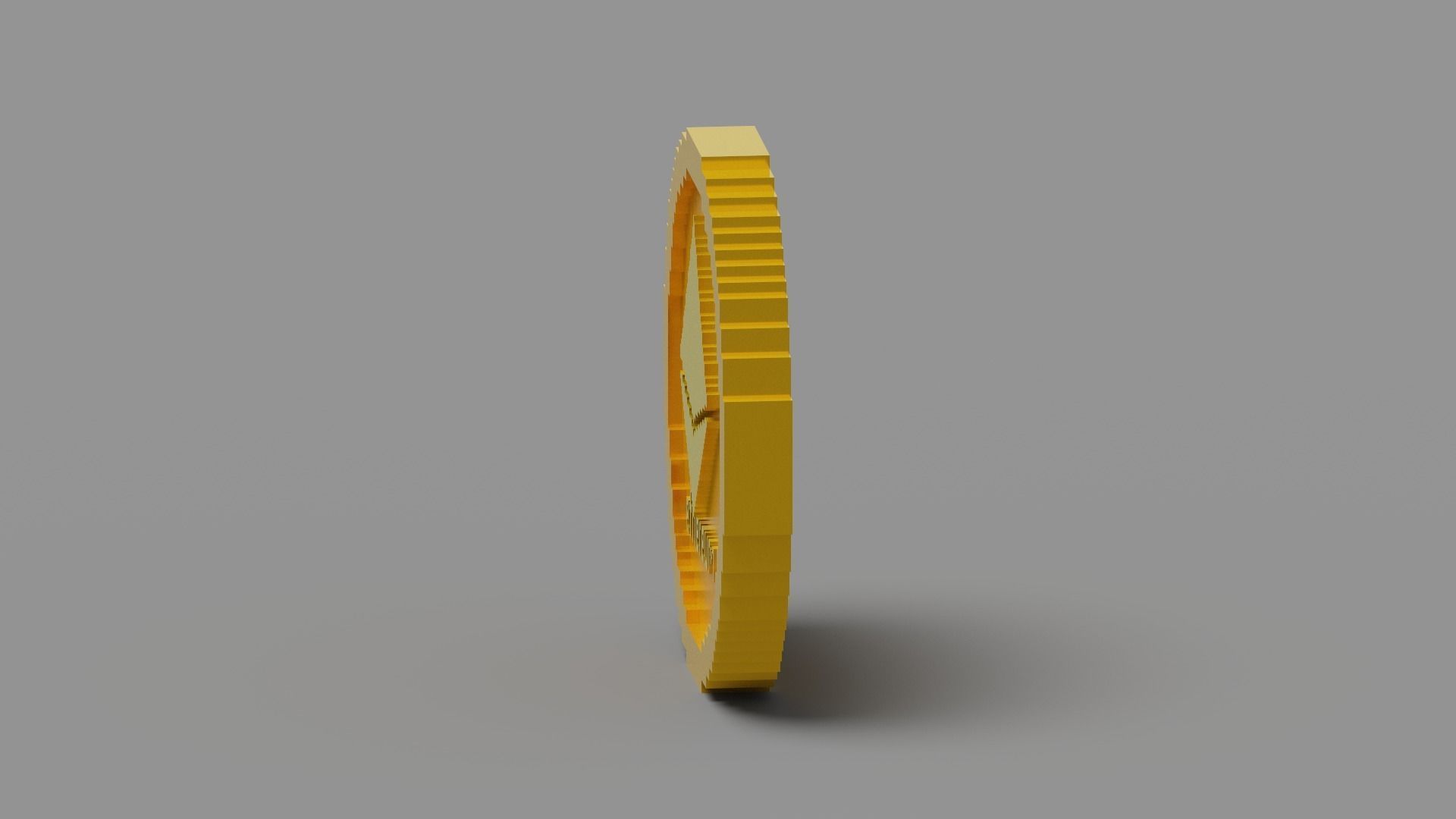 Ethereum Coin Low-poly 3D model_15
