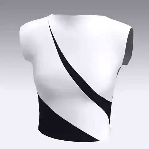 BLOUSE WHITE AND BLACK LOOK