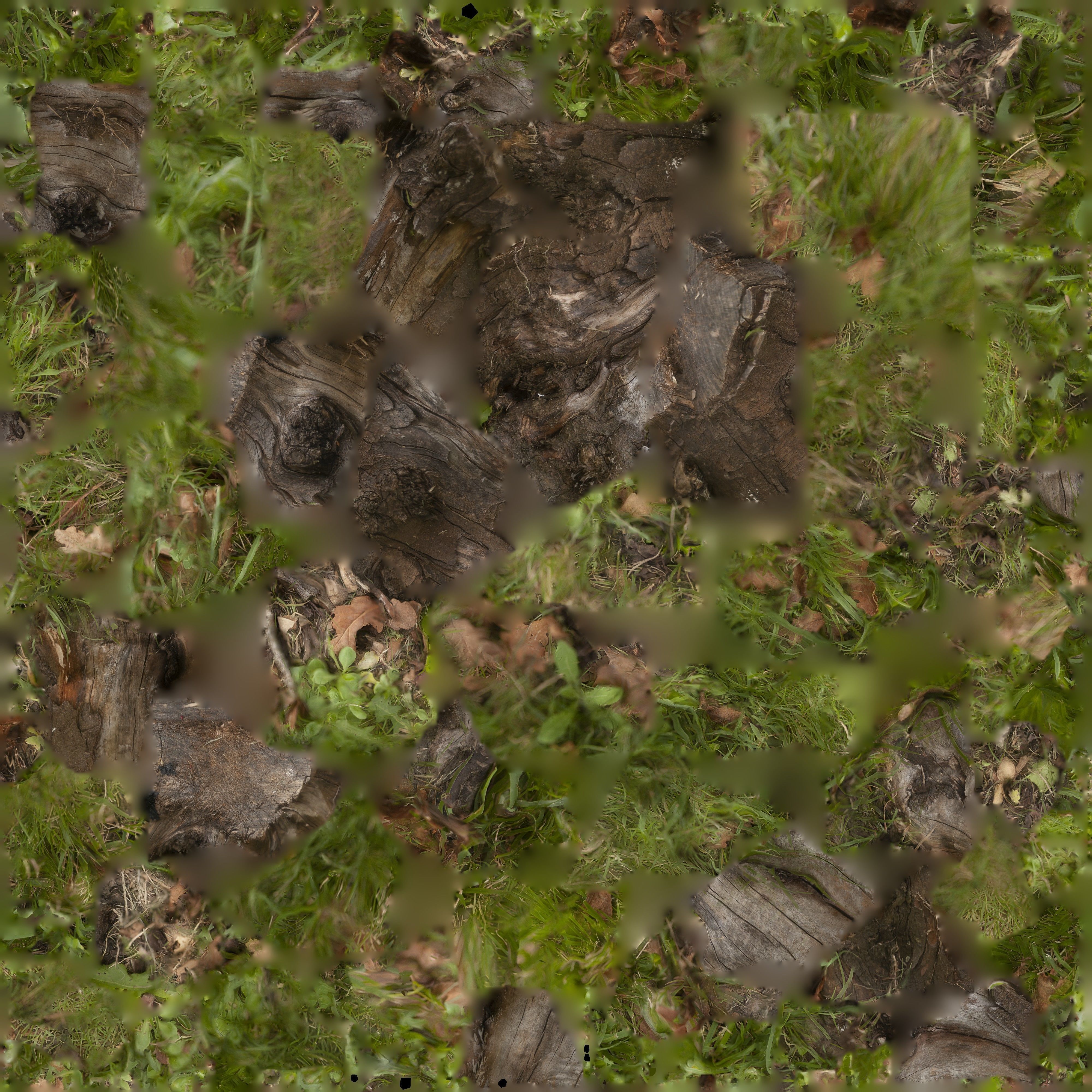 Stump with textures - Tocon de arbol con textura 3D model_6