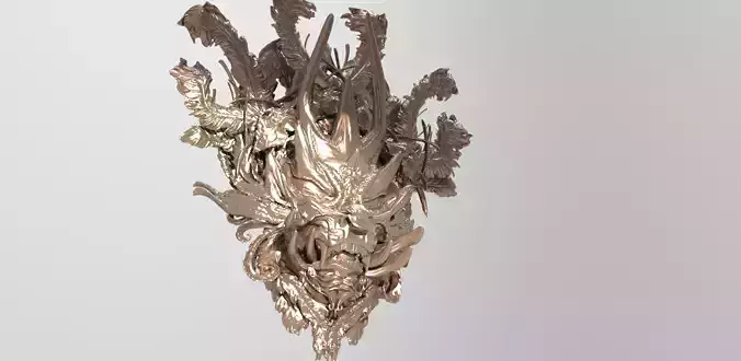 Dragon Asian Shield Design 3D model