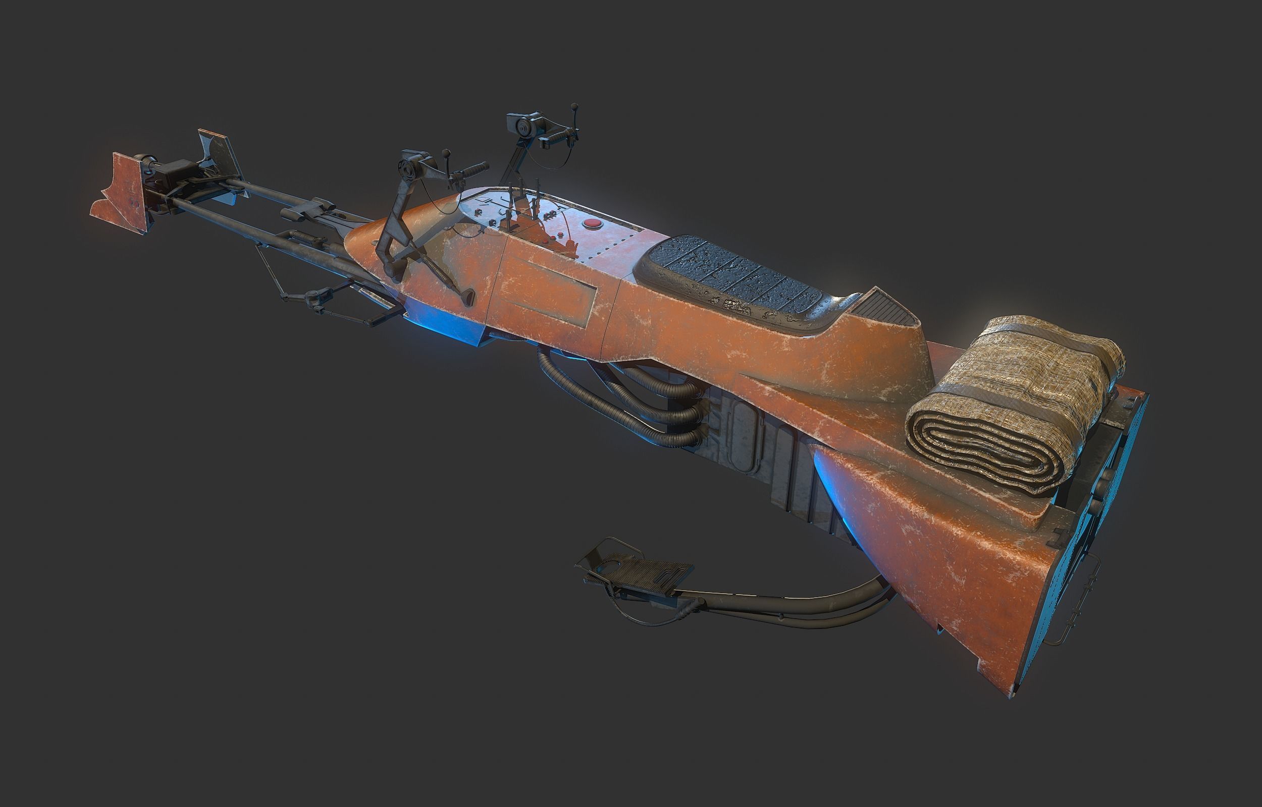 74-Z Speeder bike Star Wars 3D model_5