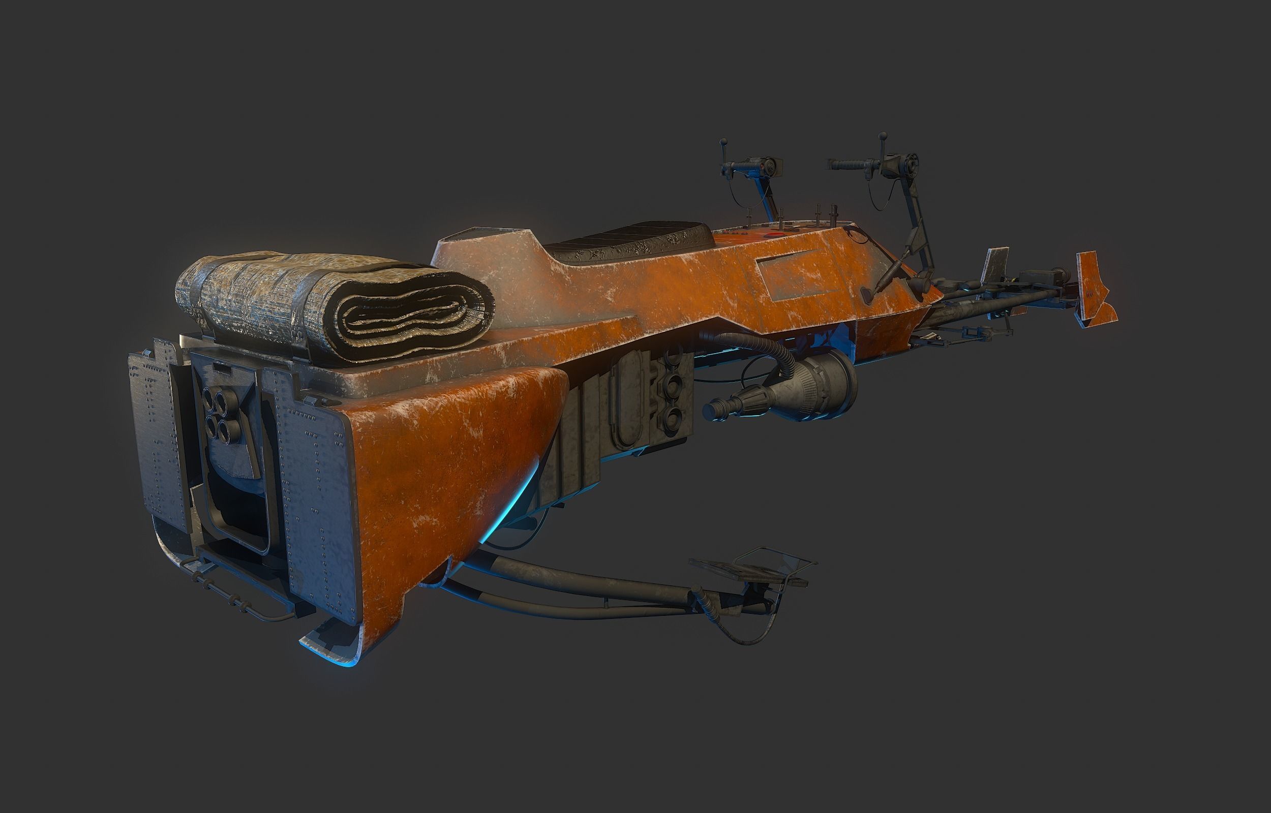 74-Z Speeder bike Star Wars 3D model_3