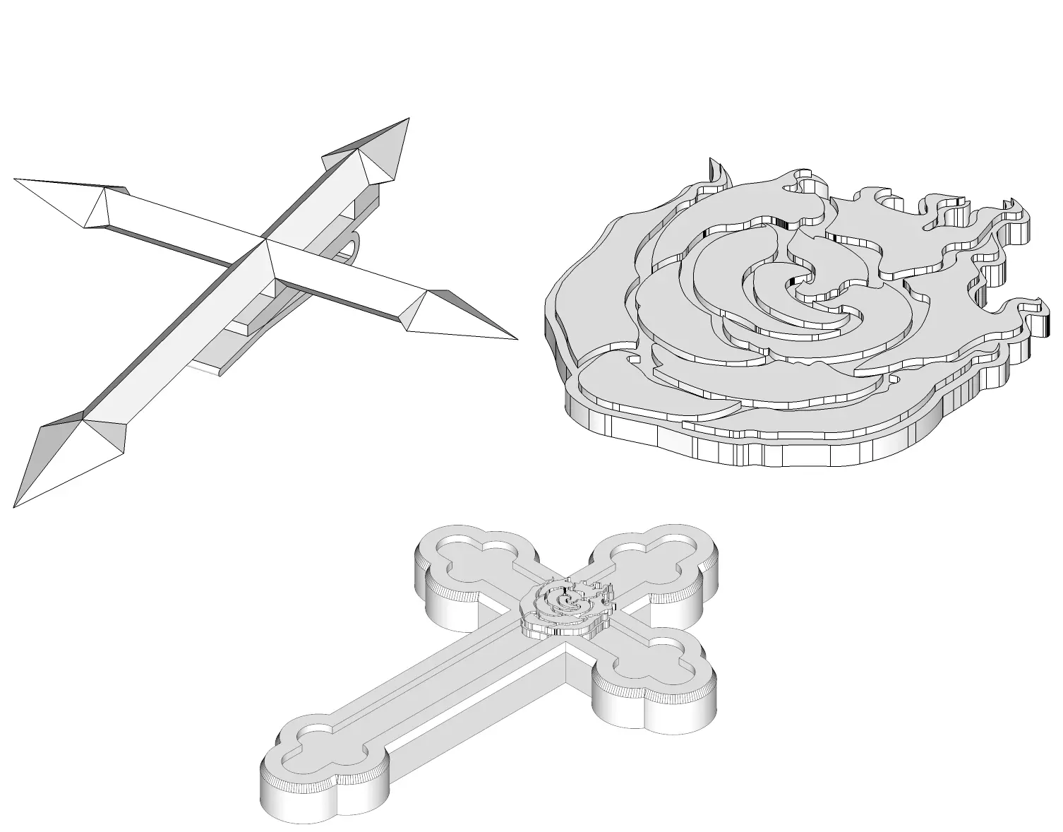 RWBY Ruby Rose Cosplay Accessories STL 3D model