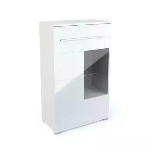 White Modern Storage Cabinet