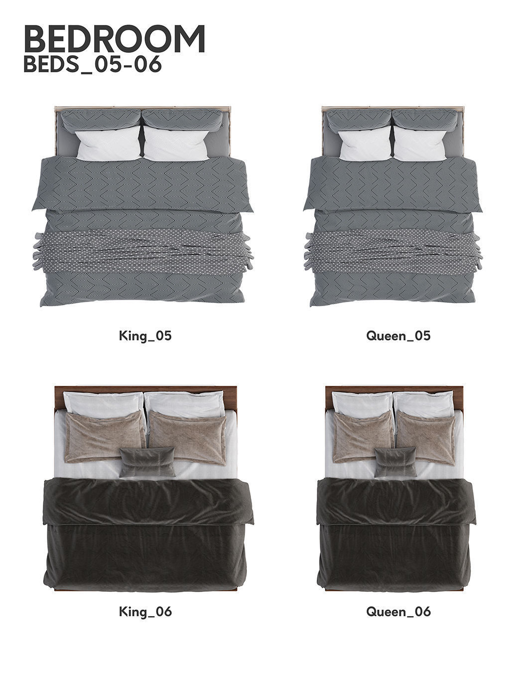 2D Floor Plan Furniture - Top View PSD - MORE than 300 cutouts 3D model_9