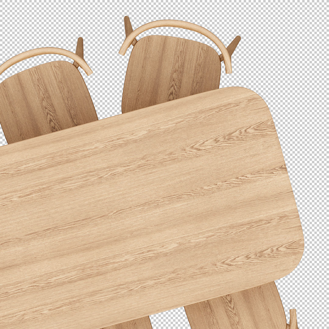 2D Floor Plan Furniture - Top View PSD - MORE than 300 cutouts 3D model_1