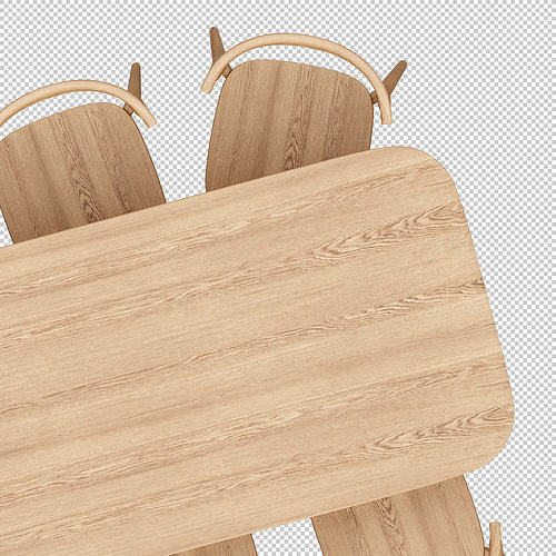 2D Floor Plan Furniture - Top View PSD - MORE than 300 cutouts 3D model 2