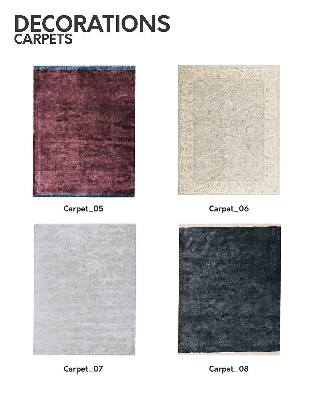 2D Floor Plan Furniture - Top View PSD - MORE than 300 cutouts 3D model_18