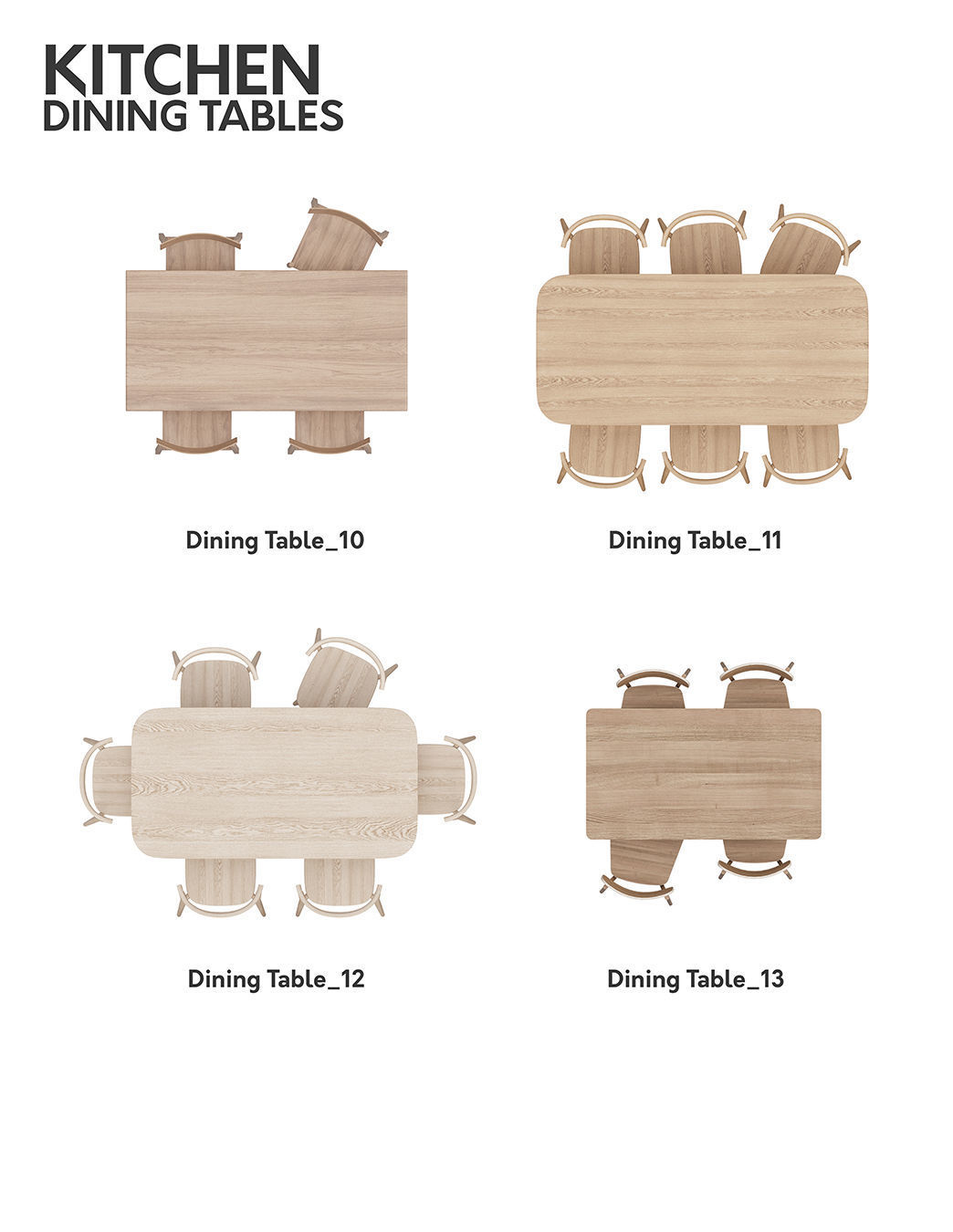 2D Floor Plan Furniture - Top View PSD - MORE than 300 cutouts 3D model_27