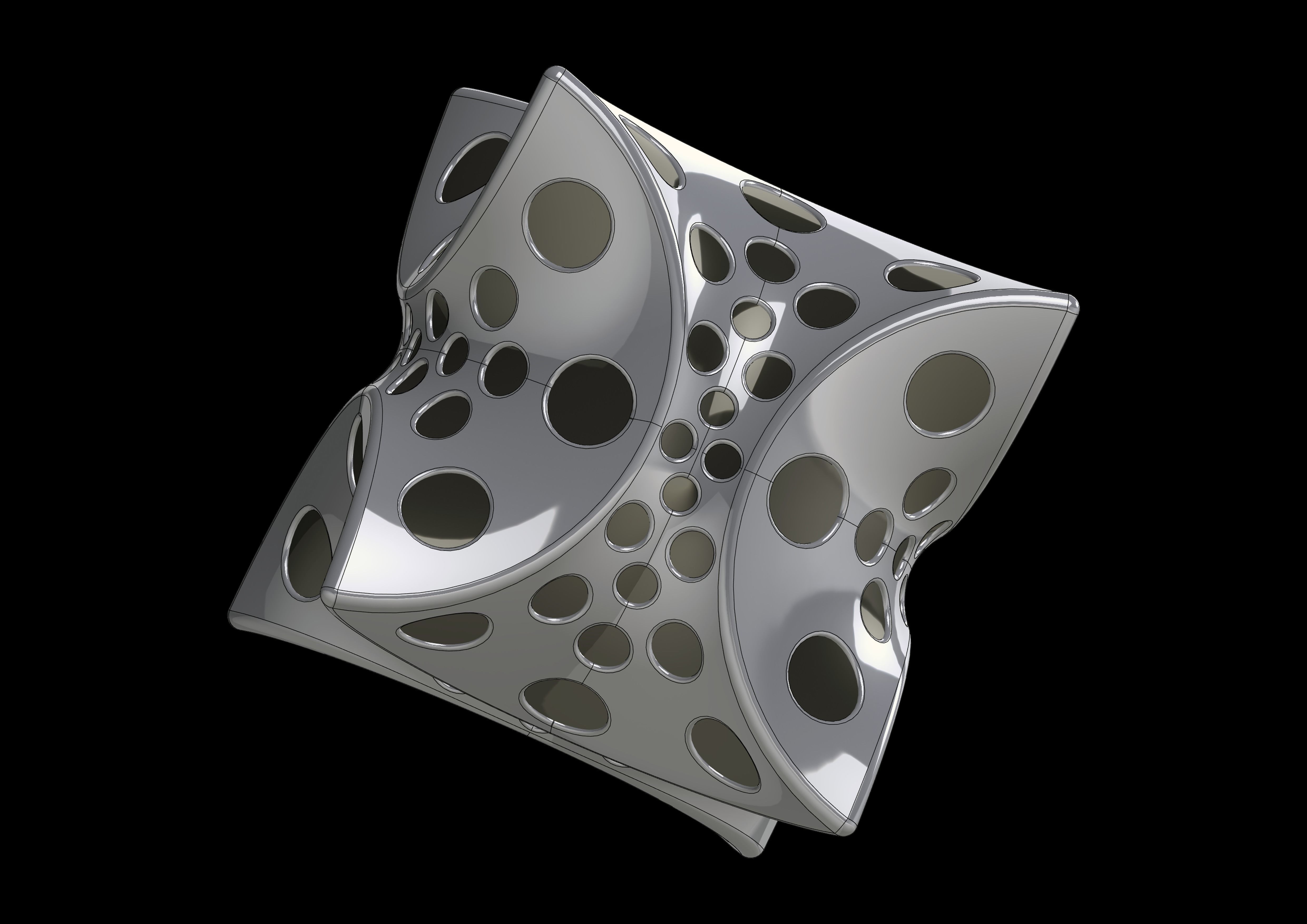 cubic dice 3D print model_3