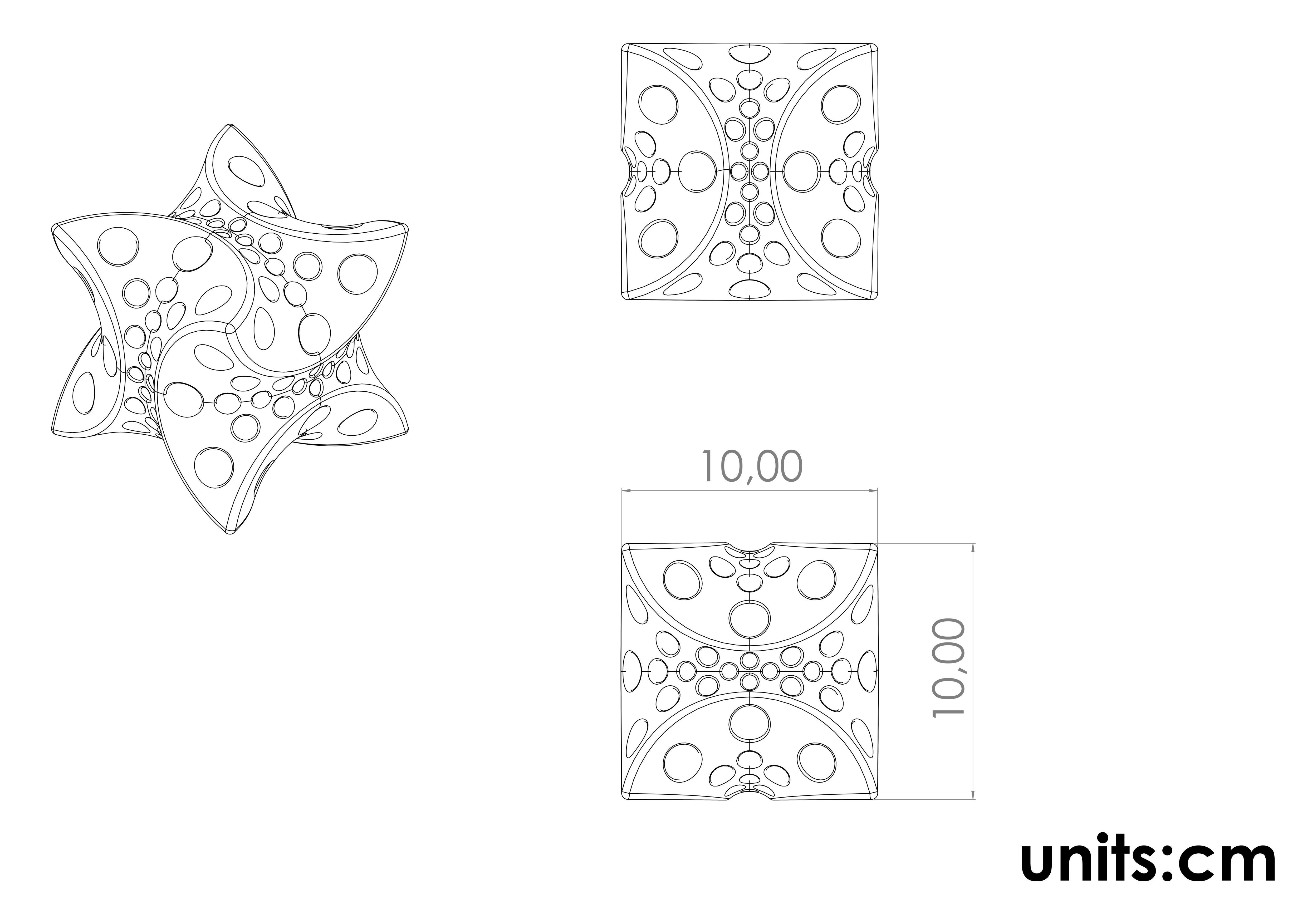 cubic dice 3D print model_6