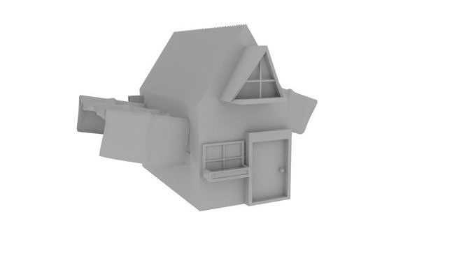 House 04 Low-poly 3D model