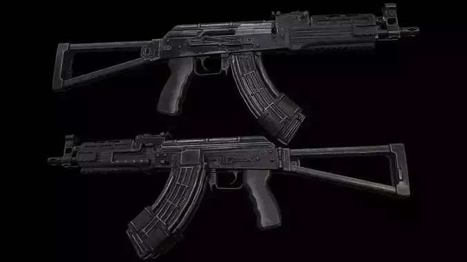 AK Custom PDW Low-poly 3D model
