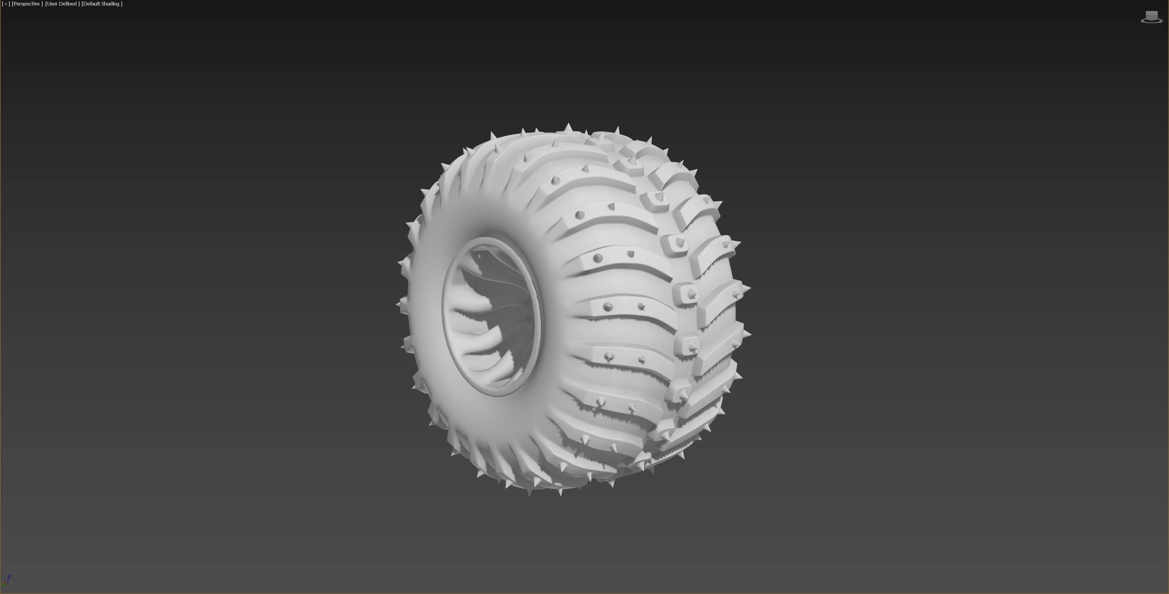 Rubber model tractor tire 3D model