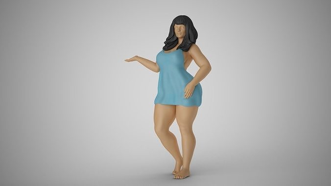 Woman Presenting Something 3D print model