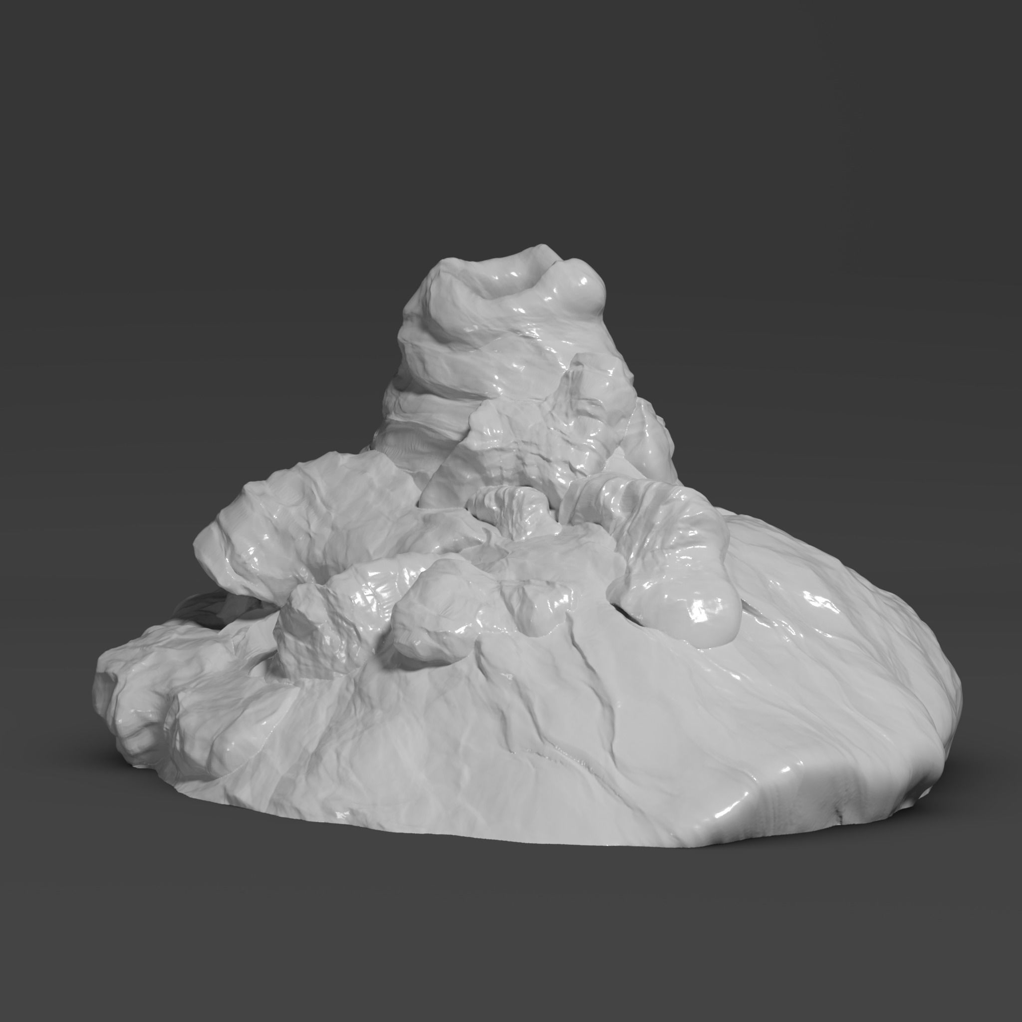 volcano - volcan  Free 3D print model_4