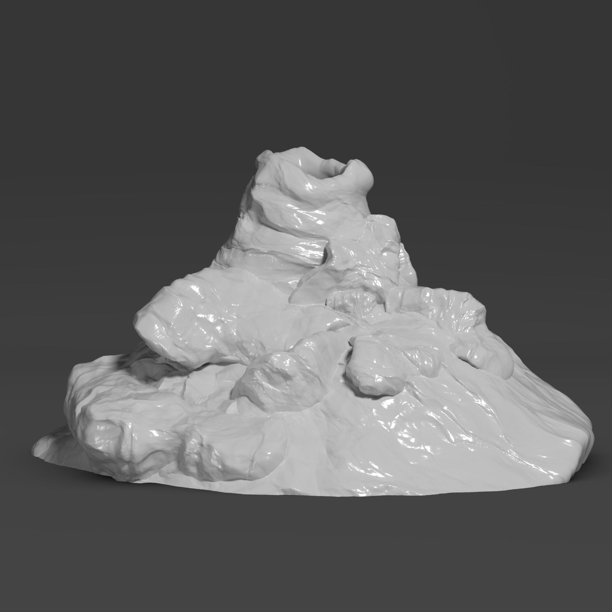 volcano - volcan  Free 3D print model_1