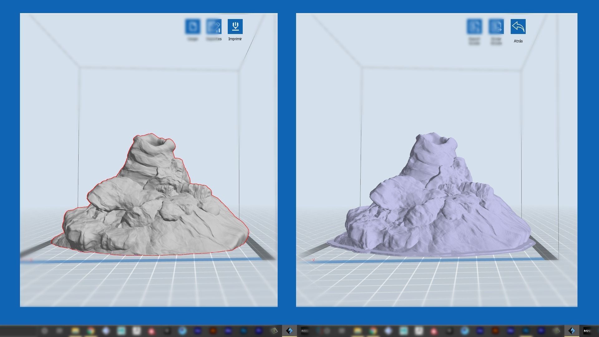 volcano - volcan  Free 3D print model_6