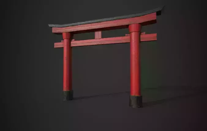 Japanese Torii - Game Ready - PBR 