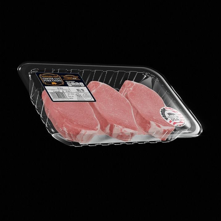 Pork Chops Package 3D model_3