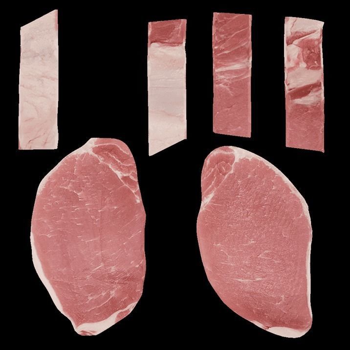 Pork Chops Package 3D model_11