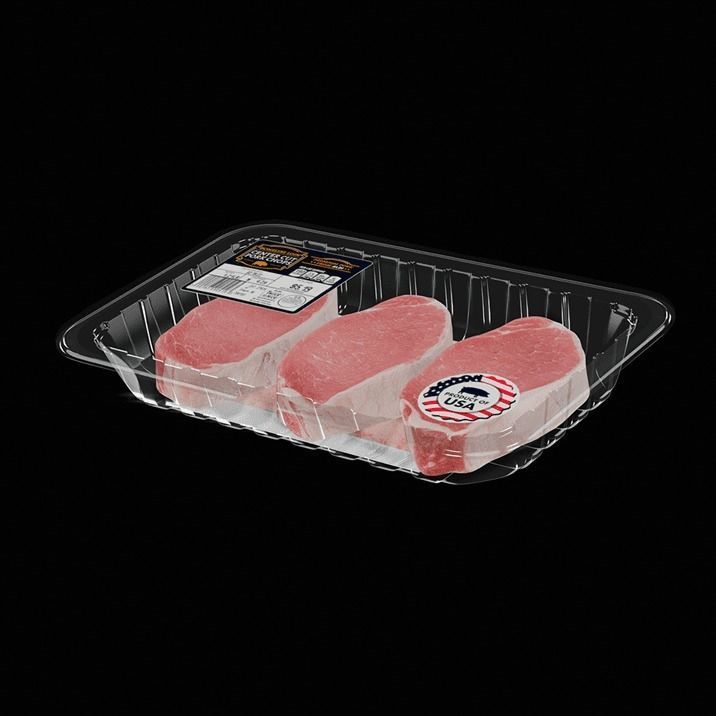 Pork Chops Package 3D model_4